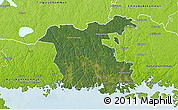 Satellite 3D Map of Ronneby Kommun, physical outside