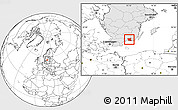 Blank Location Map of Ronneby Kommun, highlighted country