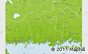 Physical Map of Ronneby Kommun