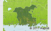 Satellite Map of Ronneby Kommun, physical outside