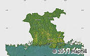 Satellite Map of Ronneby Kommun, single color outside