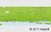 Physical Panoramic Map of Ronneby Kommun