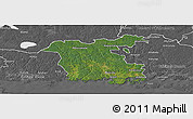 Satellite Panoramic Map of Ronneby Kommun, desaturated