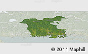 Satellite Panoramic Map of Ronneby Kommun, lighten