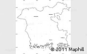Blank Simple Map of Ronneby Kommun, cropped outside