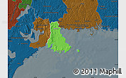 Political Map of Sölvesborg Kommun, darken