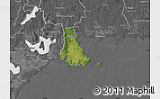 Satellite Map of Sölvesborg Kommun, desaturated