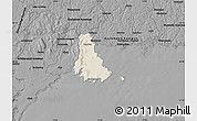 Shaded Relief Map of Sölvesborg Kommun, darken, desaturated