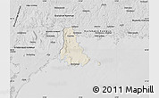 Shaded Relief Map of Sölvesborg Kommun, desaturated