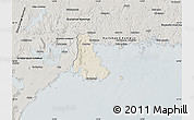 Shaded Relief Map of Sölvesborg Kommun, semi-desaturated