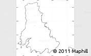 Blank Simple Map of Sölvesborg Kommun, cropped outside, no labels