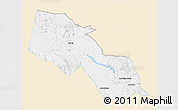 Classic Style 3D Map of Älvdalen Kommun, single color outside