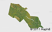 Satellite 3D Map of Älvdalen Kommun, single color outside