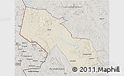Shaded Relief 3D Map of Älvdalen Kommun, semi-desaturated