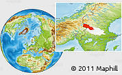 Physical Location Map of Älvdalen Kommun, highlighted parent region