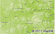 Physical 3D Map of Gagnef Kommun