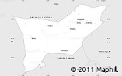 Silver Style Simple Map of Gagnef Kommun