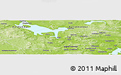 Physical Panoramic Map of Leksand Kommun