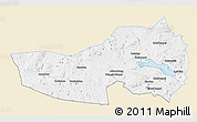 Classic Style 3D Map of Ludvika Kommun, single color outside