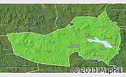 Political 3D Map of Ludvika Kommun, satellite outside