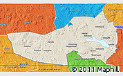 Shaded Relief 3D Map of Ludvika Kommun, political outside