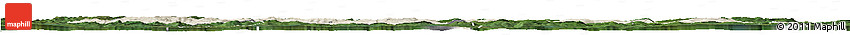 Shaded Relief Horizon Map of Ludvika Kommun, satellite outside