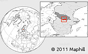 Blank Location Map of Ludvika Kommun, highlighted country, highlighted parent region