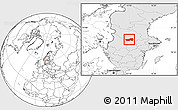 Blank Location Map of Ludvika Kommun, highlighted country