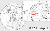 Blank Location Map of Ludvika Kommun, highlighted parent region, within the entire country