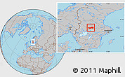 Gray Location Map of Ludvika Kommun