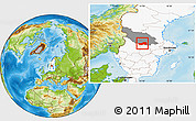 Physical Location Map of Ludvika Kommun, highlighted country, highlighted parent region