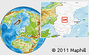 Physical Location Map of Ludvika Kommun, highlighted country