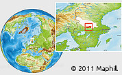 Physical Location Map of Ludvika Kommun, highlighted parent region
