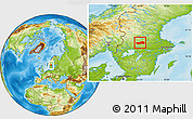 Physical Location Map of Ludvika Kommun