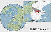 Savanna Style Location Map of Ludvika Kommun, highlighted country, highlighted parent region, hill shading