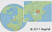 Savanna Style Location Map of Ludvika Kommun