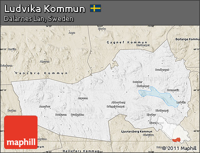 Classic Style Map of Ludvika Kommun