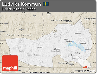Classic Style Map of Ludvika Kommun
