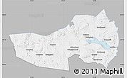Gray Map of Ludvika Kommun, single color outside