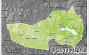 Physical Map of Ludvika Kommun, darken, desaturated