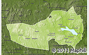 Physical Map of Ludvika Kommun, darken