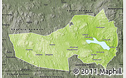 Physical Map of Ludvika Kommun, darken, semi-desaturated