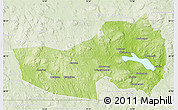 Physical Map of Ludvika Kommun, lighten
