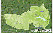 Physical Map of Ludvika Kommun, satellite outside