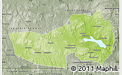 Physical Map of Ludvika Kommun, semi-desaturated