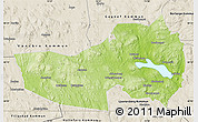 Physical Map of Ludvika Kommun, shaded relief outside