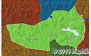 Political Map of Ludvika Kommun, darken
