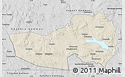 Shaded Relief Map of Ludvika Kommun, desaturated