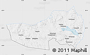 Silver Style Map of Ludvika Kommun, single color outside