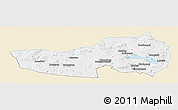 Classic Style Panoramic Map of Ludvika Kommun, single color outside